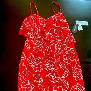 Karl Lagerfeld Paris red dress new with tags
